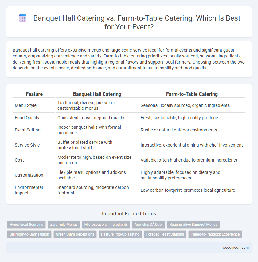 Banquet Hall Catering vs. Farm-to-Table Catering: Which Is Best for Your Event?