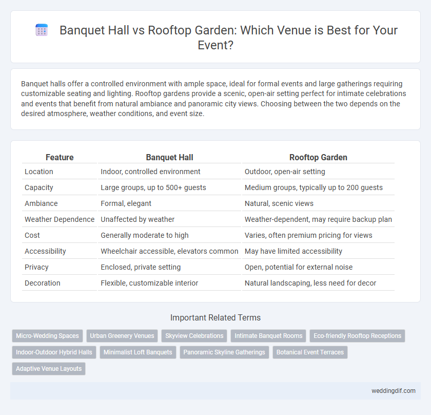 Banquet Hall vs Rooftop Garden: Which Venue is Best for Your Event?