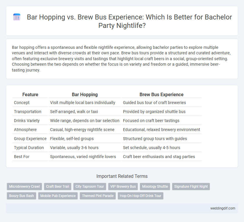 Bar Hopping vs. Brew Bus Experience: Which Is Better for Bachelor Party Nightlife?