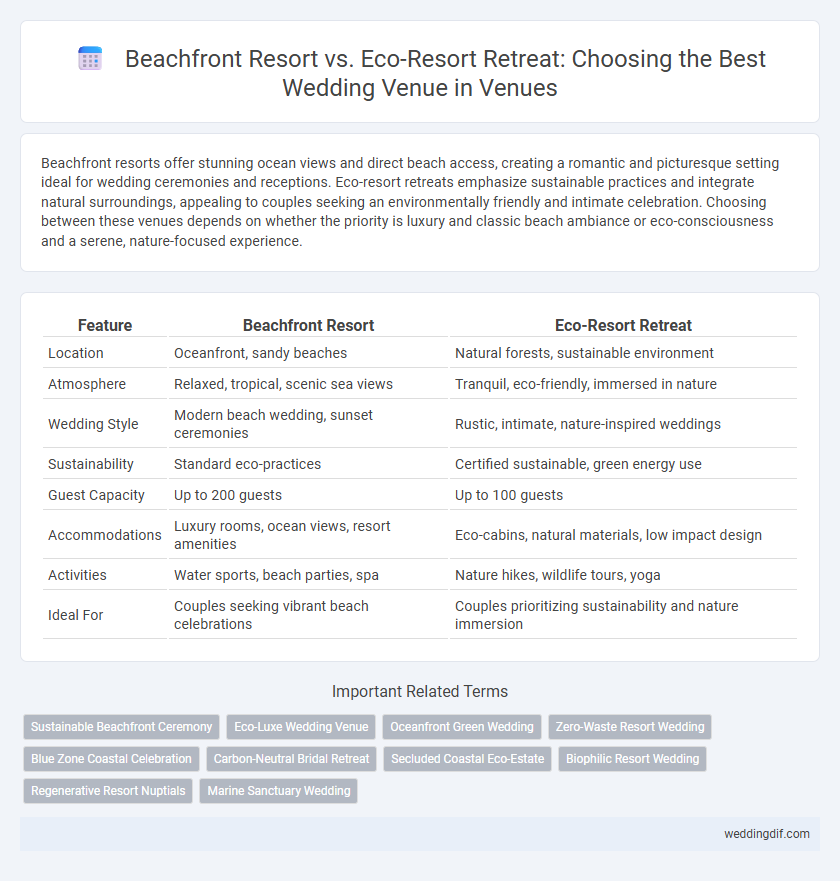 Beachfront Resort vs. Eco-Resort Retreat: Choosing the Best Wedding Venue in Venues