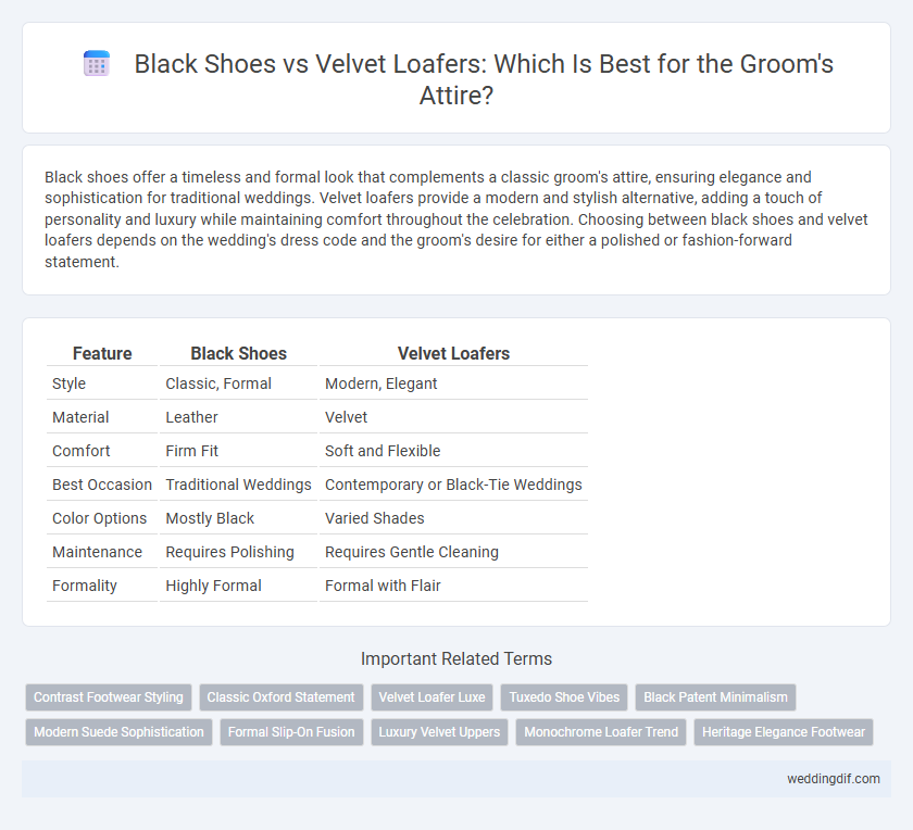 Black Shoes vs Velvet Loafers: Which Is Best for the Groom's Attire?