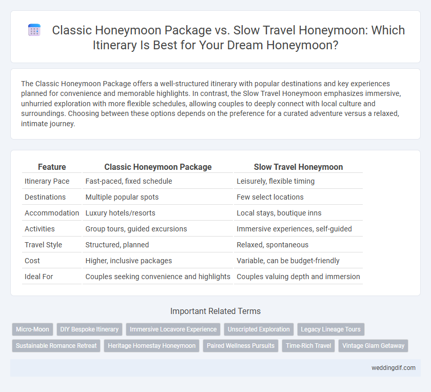 Classic Honeymoon Package vs. Slow Travel Honeymoon: Which Itinerary Is Best for Your Dream Honeymoon?
