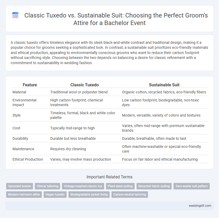 Classic Tuxedo vs. Sustainable Suit: Choosing the Perfect Groom's Attire for a Bachelor Event