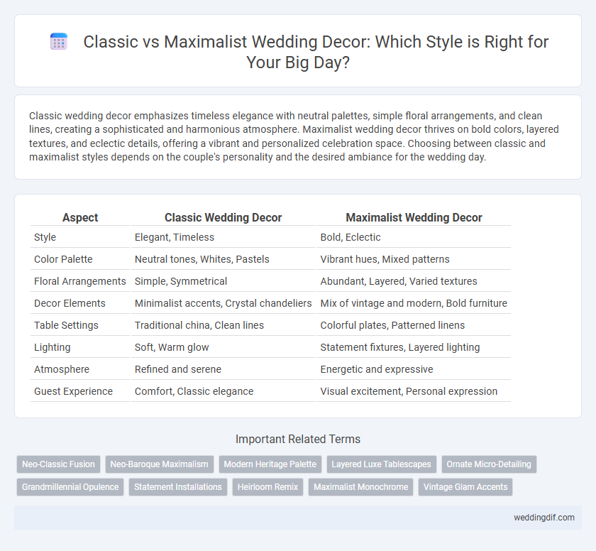 Classic vs Maximalist Wedding Decor: Which Style is Right for Your Big Day?