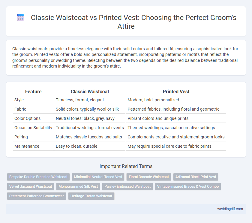 Classic Waistcoat vs Printed Vest: Choosing the Perfect Groom's Attire