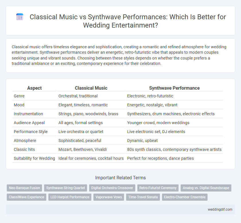 Classical Music vs Synthwave Performances: Which Is Better for Wedding Entertainment?