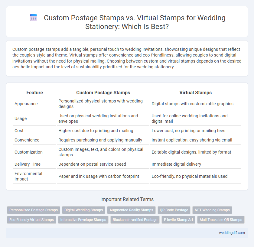 Custom Postage Stamps vs. Virtual Stamps for Wedding Stationery: Which Is Best?