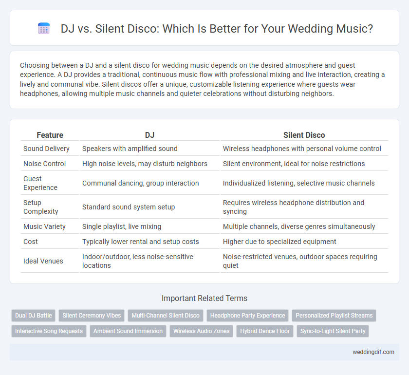 DJ vs. Silent Disco: Which Is Better for Your Wedding Music?