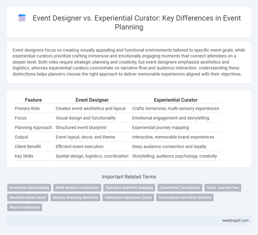Event Designer vs. Experiential Curator: Key Differences in Event Planning