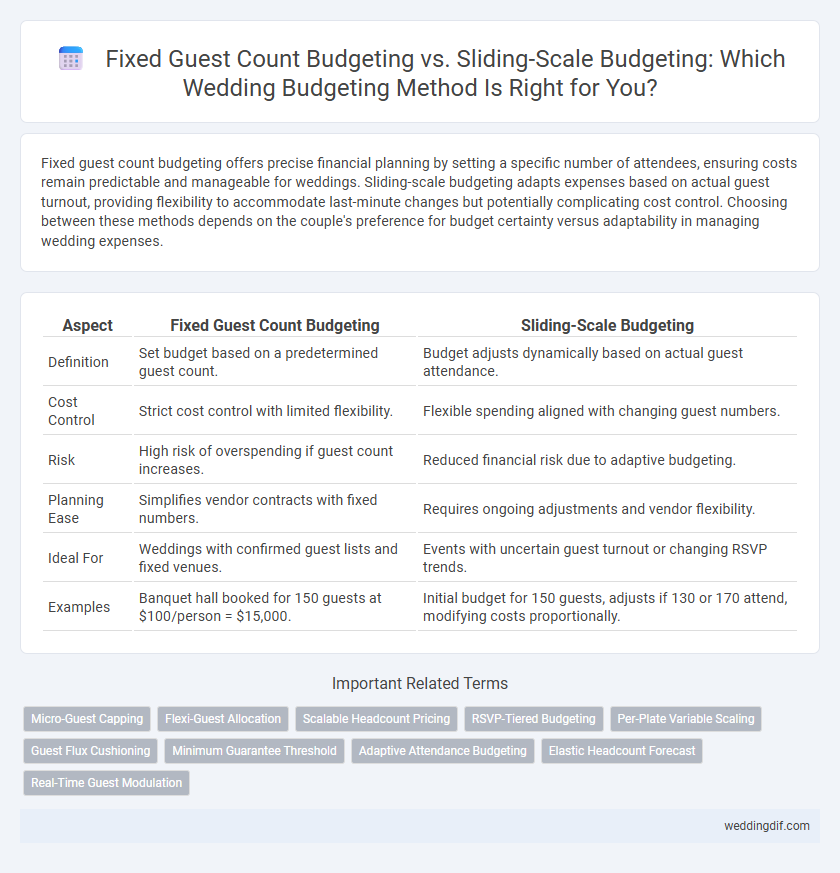 Fixed Guest Count Budgeting vs. Sliding-Scale Budgeting: Which Wedding Budgeting Method Is Right for You?