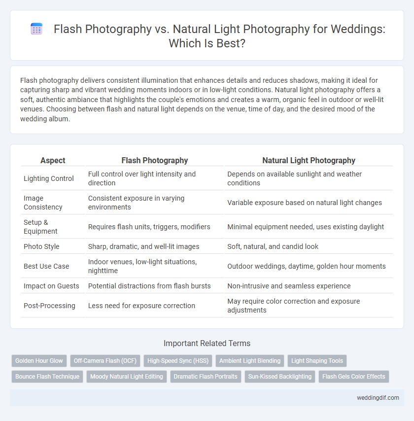 Flash Photography vs. Natural Light Photography for Weddings: Which Is Best?
