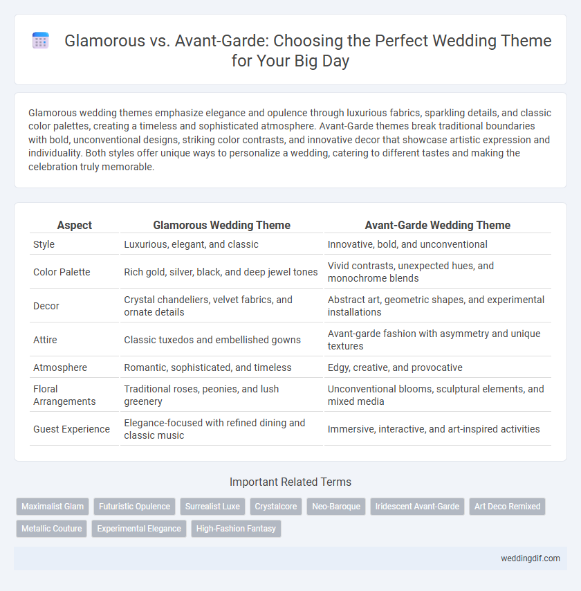 Glamorous vs. Avant-Garde: Choosing the Perfect Wedding Theme for Your Big Day