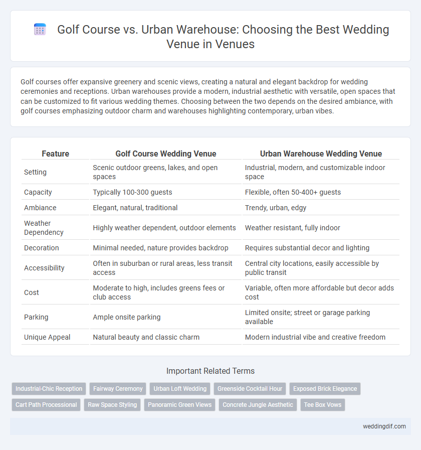 Golf Course vs. Urban Warehouse: Choosing the Best Wedding Venue in Venues