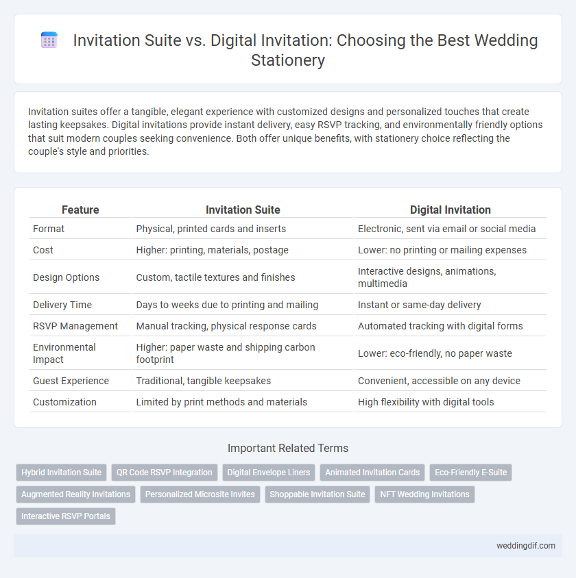 Invitation Suite vs. Digital Invitation: Choosing the Best Wedding Stationery