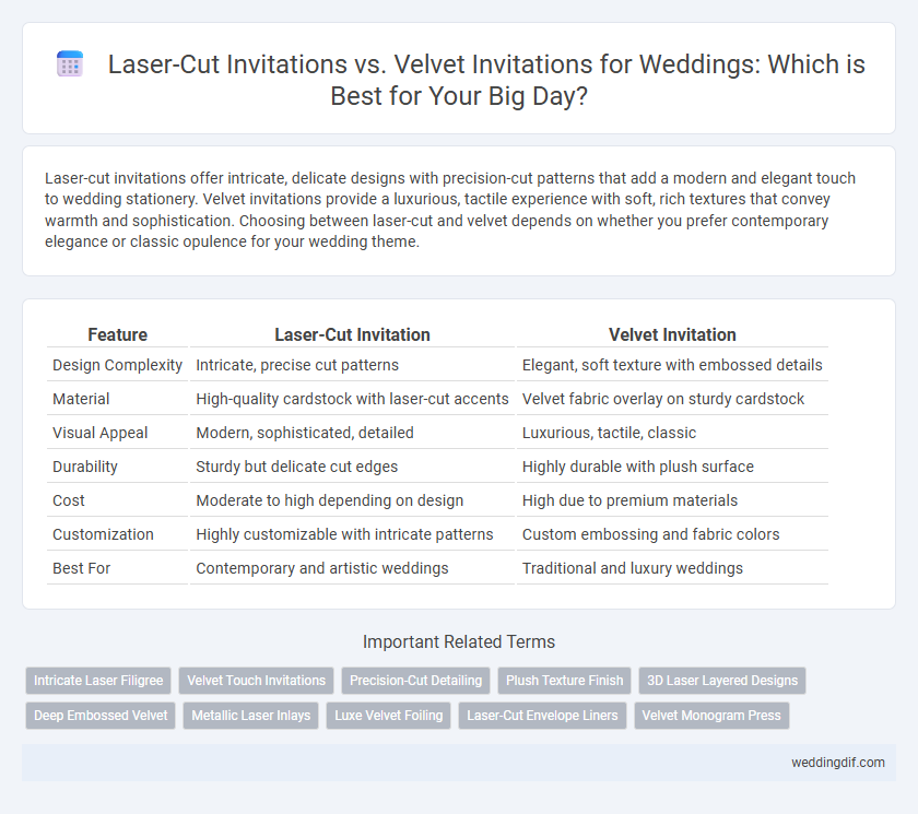 Laser-Cut Invitations vs. Velvet Invitations for Weddings: Which is Best for Your Big Day?