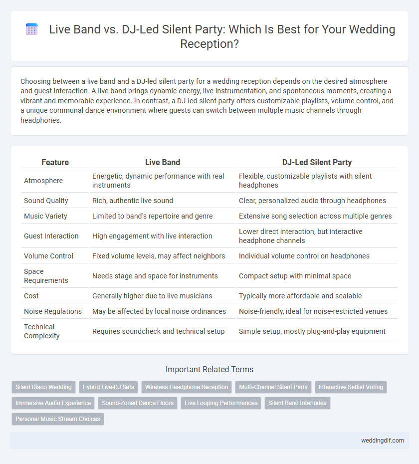 Live Band vs. DJ-Led Silent Party: Which Is Best for Your Wedding Reception?