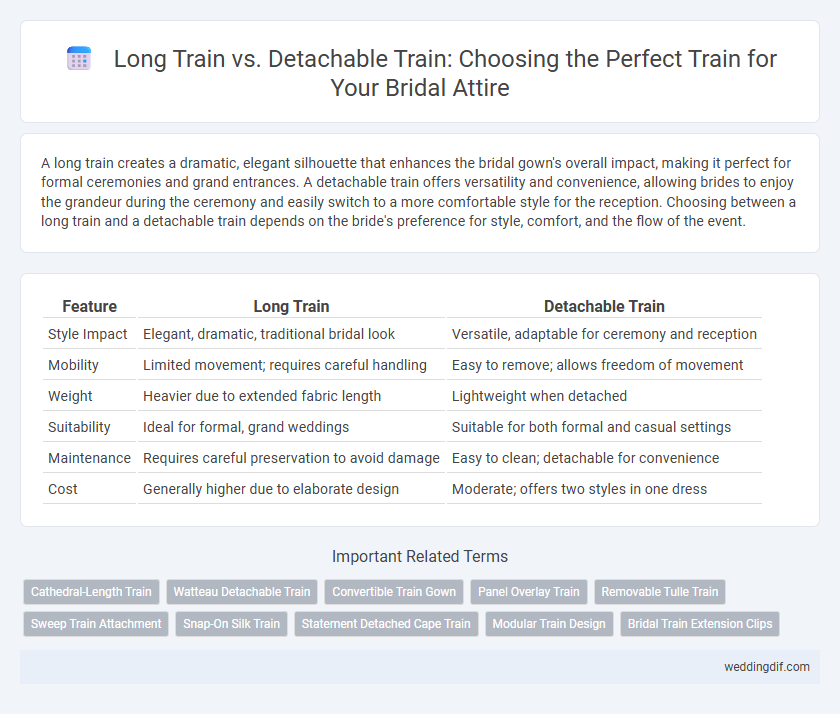 Long Train vs. Detachable Train: Choosing the Perfect Train for Your Bridal Attire