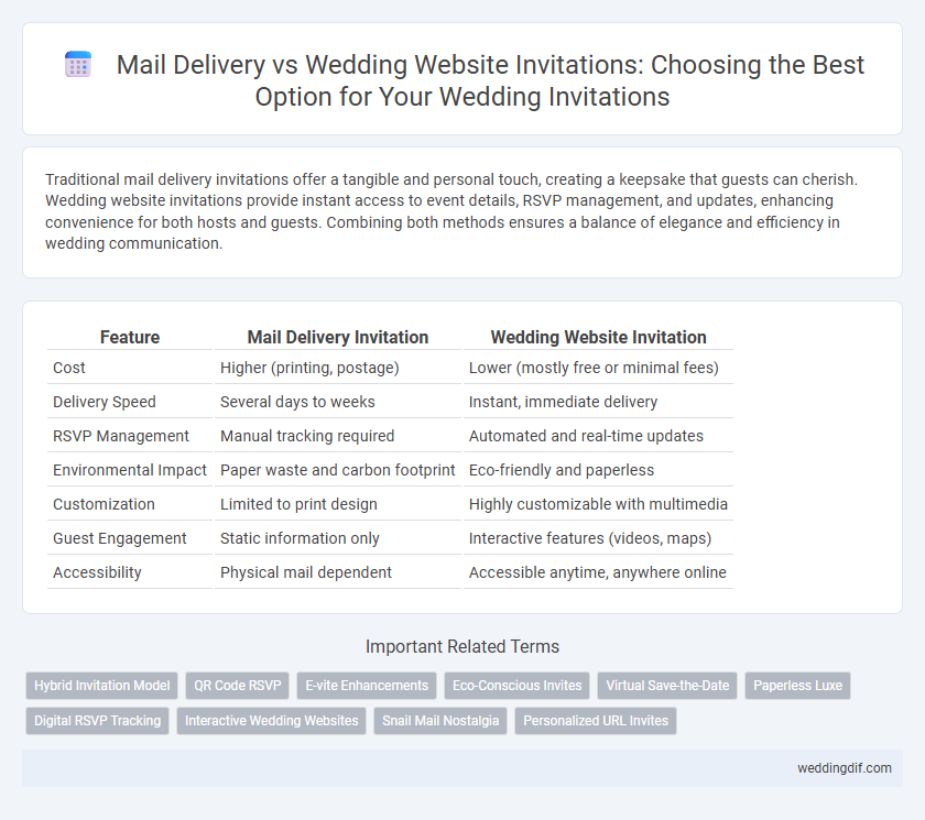 Mail Delivery vs Wedding Website Invitations: Choosing the Best Option for Your Wedding Invitations