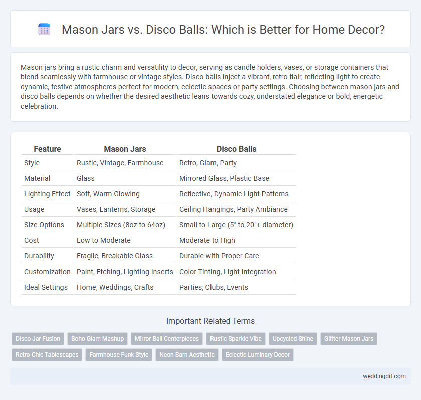 Mason Jars vs. Disco Balls: Which is Better for Home Decor?