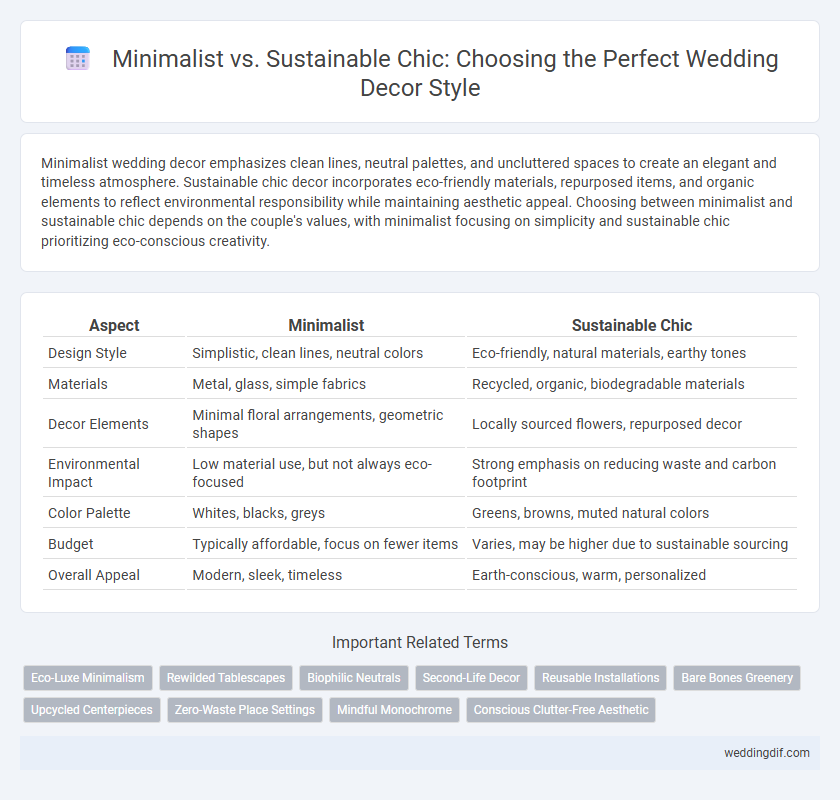 Minimalist vs. Sustainable Chic: Choosing the Perfect Wedding Decor Style