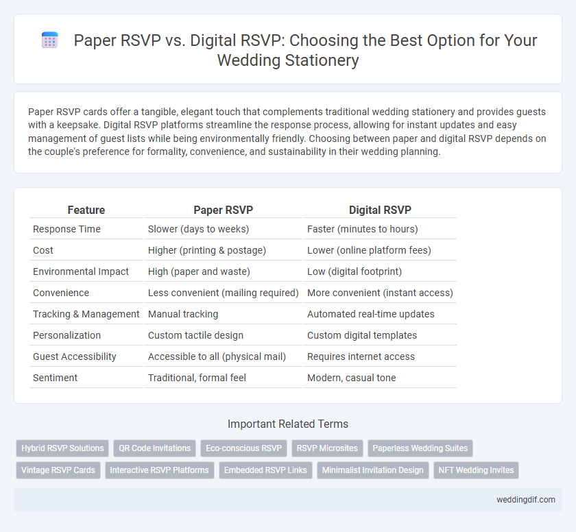 Paper RSVP vs. Digital RSVP: Choosing the Best Option for Your Wedding Stationery