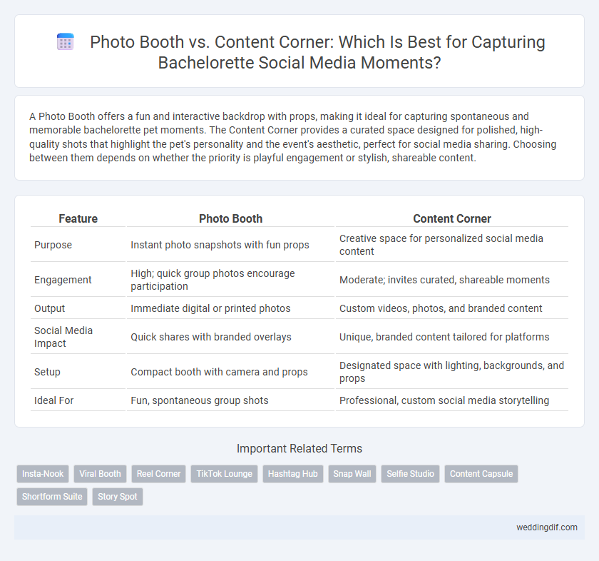 Photo Booth vs. Content Corner: Which Is Best for Capturing Bachelorette Social Media Moments?