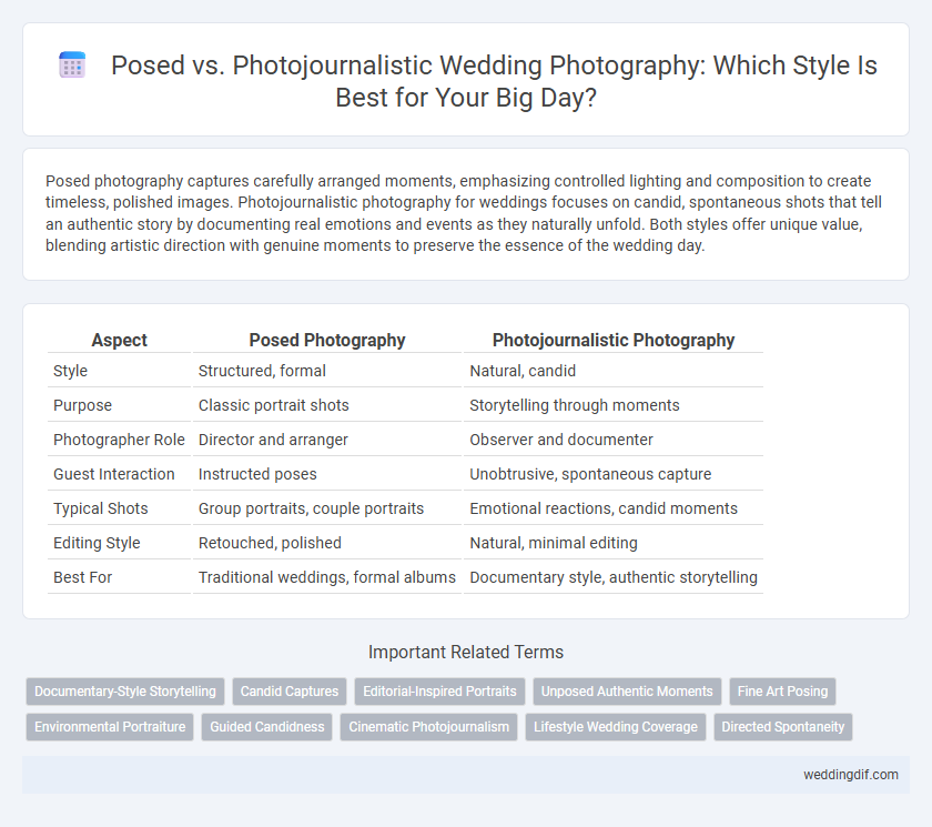 Posed vs. Photojournalistic Wedding Photography: Which Style Is Best for Your Big Day?