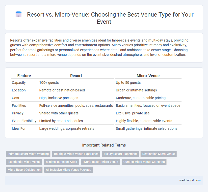 Resort vs. Micro-Venue: Choosing the Best Venue Type for Your Event