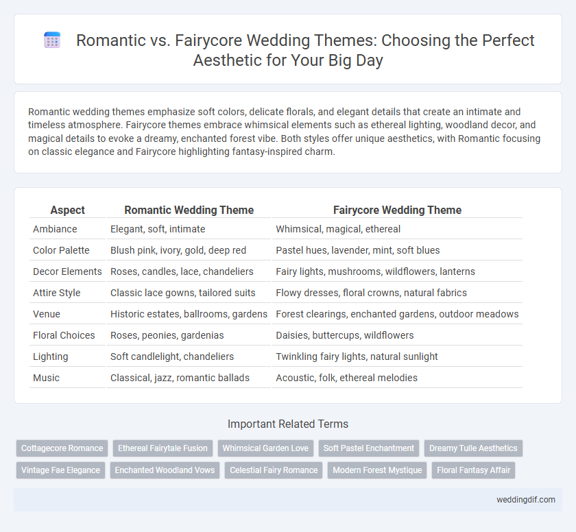 Romantic vs. Fairycore Wedding Themes: Choosing the Perfect Aesthetic for Your Big Day