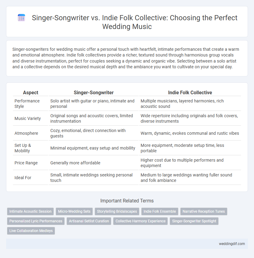 Singer-Songwriter vs. Indie Folk Collective: Choosing the Perfect Wedding Music