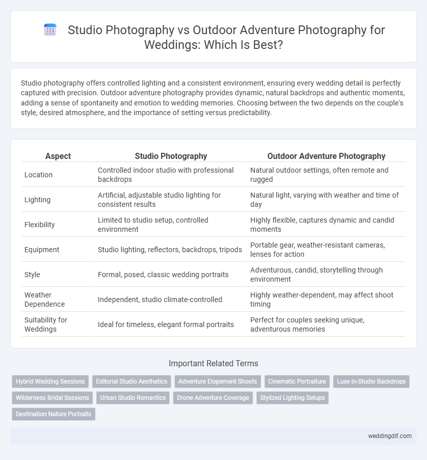 Studio Photography vs Outdoor Adventure Photography for Weddings: Which Is Best?