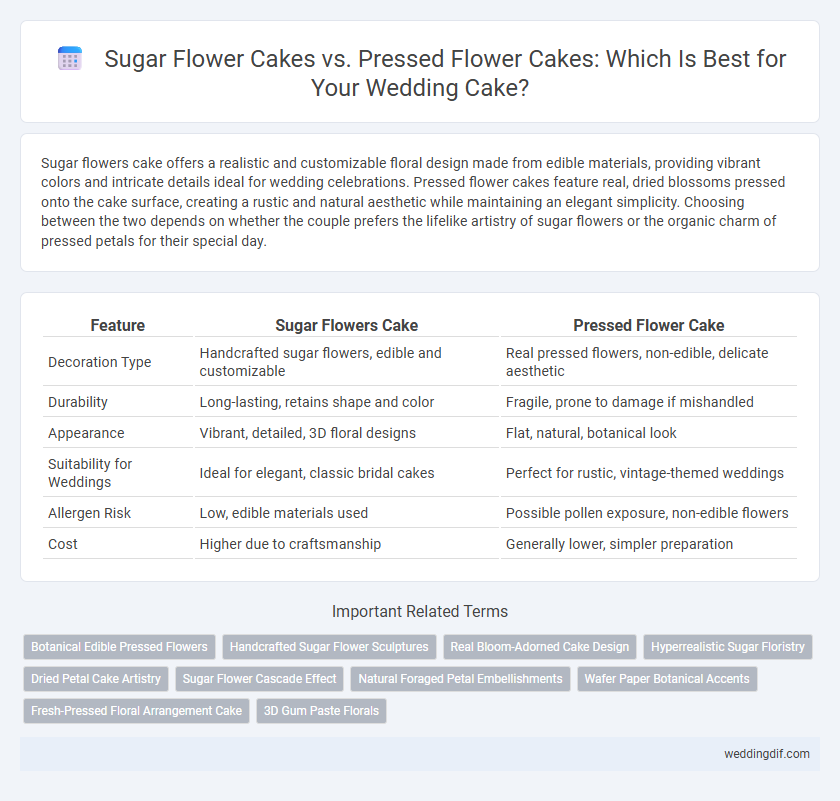 Sugar Flower Cakes vs. Pressed Flower Cakes: Which Is Best for Your Wedding Cake?
