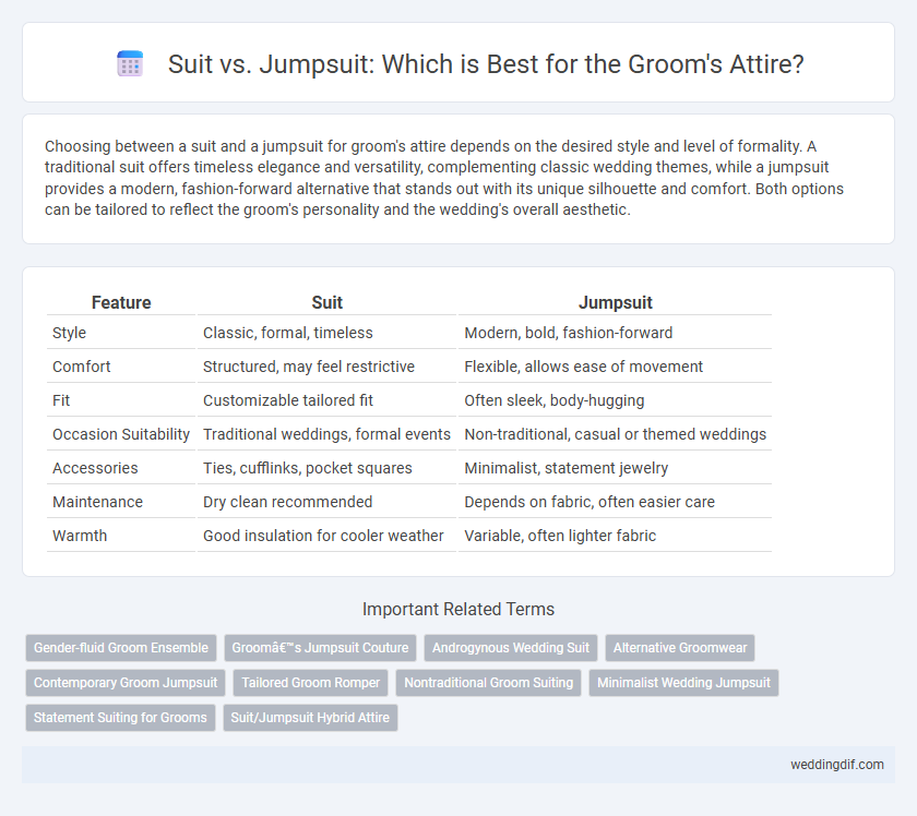 Suit vs. Jumpsuit: Which is Best for the Groom's Attire?