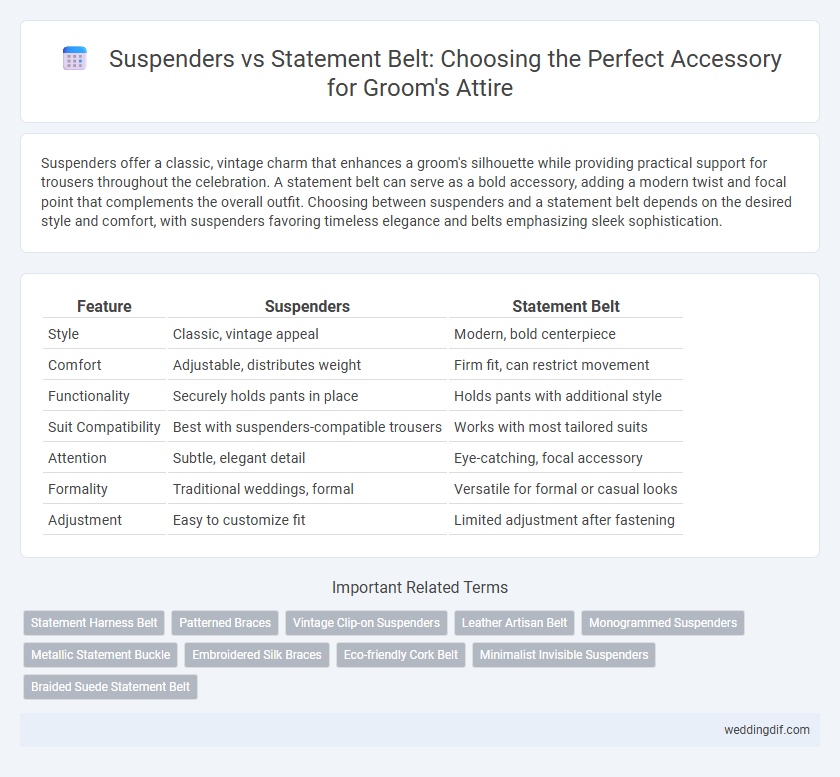 Suspenders vs Statement Belt: Choosing the Perfect Accessory for Groom's Attire