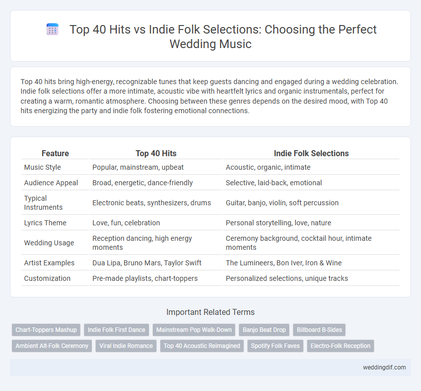 Top 40 Hits vs Indie Folk Selections: Choosing the Perfect Wedding Music