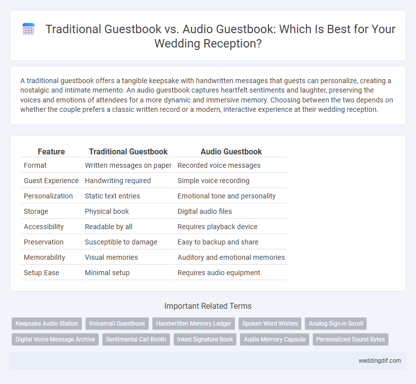 Traditional Guestbook vs. Audio Guestbook: Which Is Best for Your Wedding Reception?