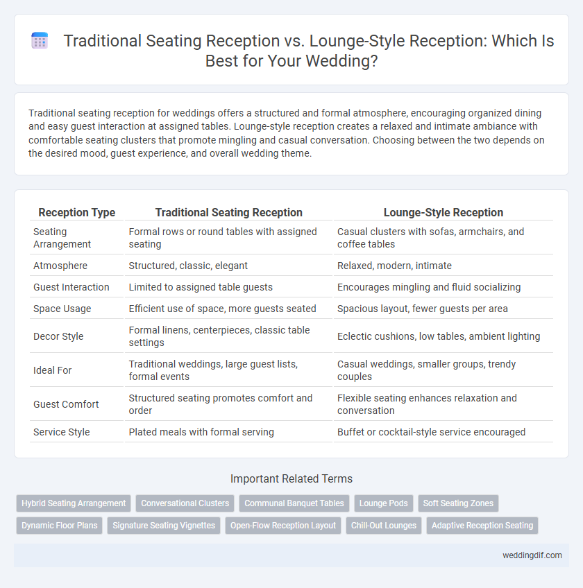 Traditional Seating Reception vs. Lounge-Style Reception: Which Is Best for Your Wedding?