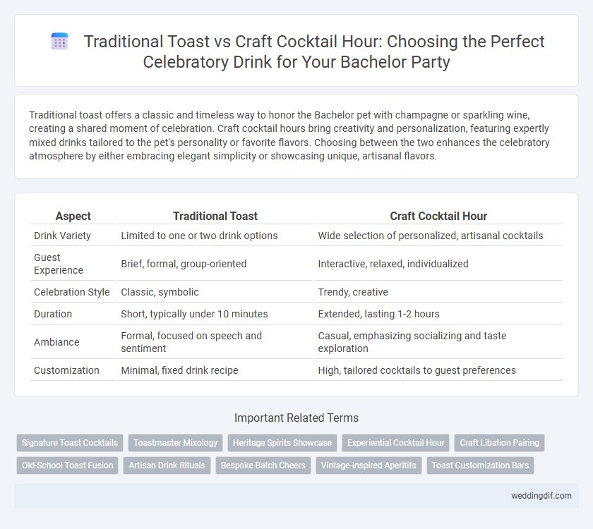 Traditional Toast vs Craft Cocktail Hour: Choosing the Perfect Celebratory Drink for Your Bachelor Party