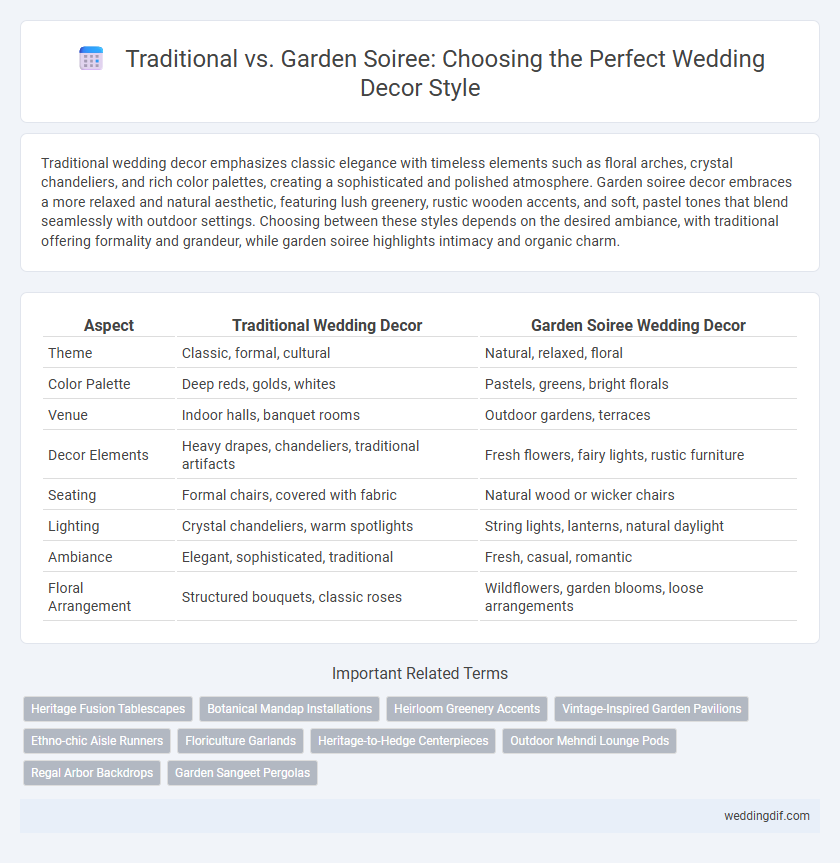Traditional vs. Garden Soiree: Choosing the Perfect Wedding Decor Style