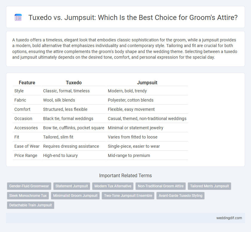Tuxedo vs. Jumpsuit: Which Is the Best Choice for Groom's Attire?