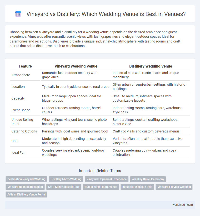 Vineyard vs Distillery: Which Wedding Venue is Best in Venues?