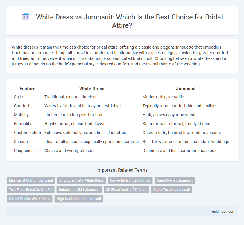 White Dress vs Jumpsuit: Which Is the Best Choice for Bridal Attire?